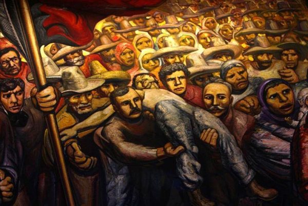 Mural de Siqueiros, "La revolución contra la dictadura porfiriana". Foto: El Universal.
