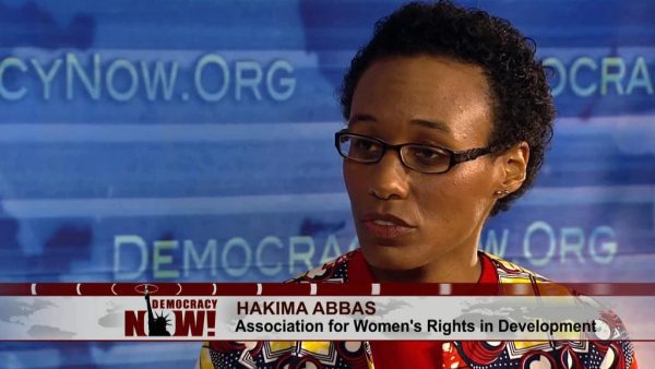 Hakima Abbas en entrevista para Democracy Now!