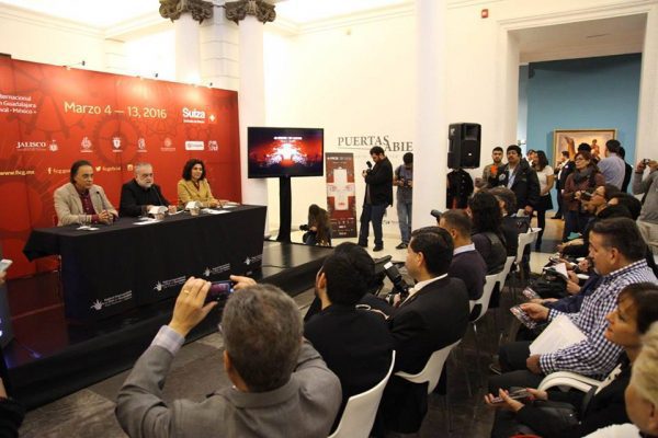 Foto: presentación del programa de FICG 31 en MUSA.