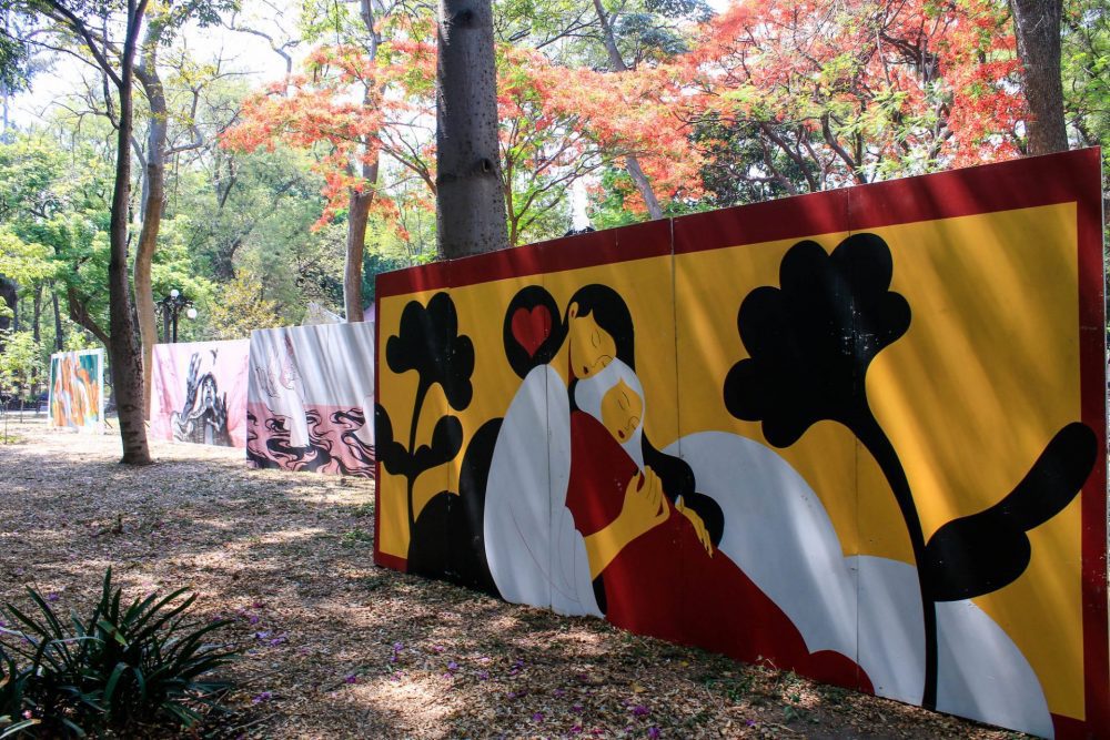 intraducibles, exposición de murales con palabras indígenas