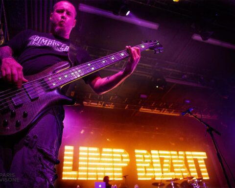 Sam Rivers de Limp Bizkit en un concierto