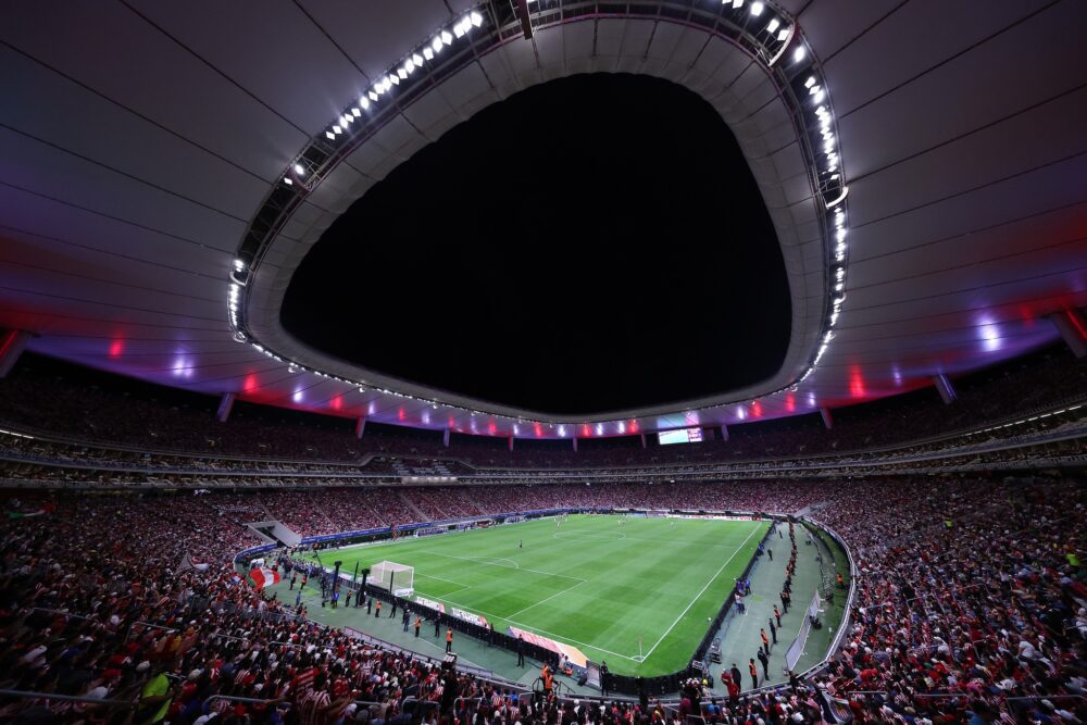 Estadio Akron, sede de los partidos de Mundial de Futbol 2026 en Guadalajara.